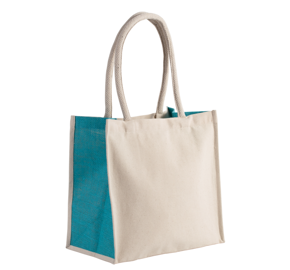 KI0255 - Shopper van katoen/jute - 17 L