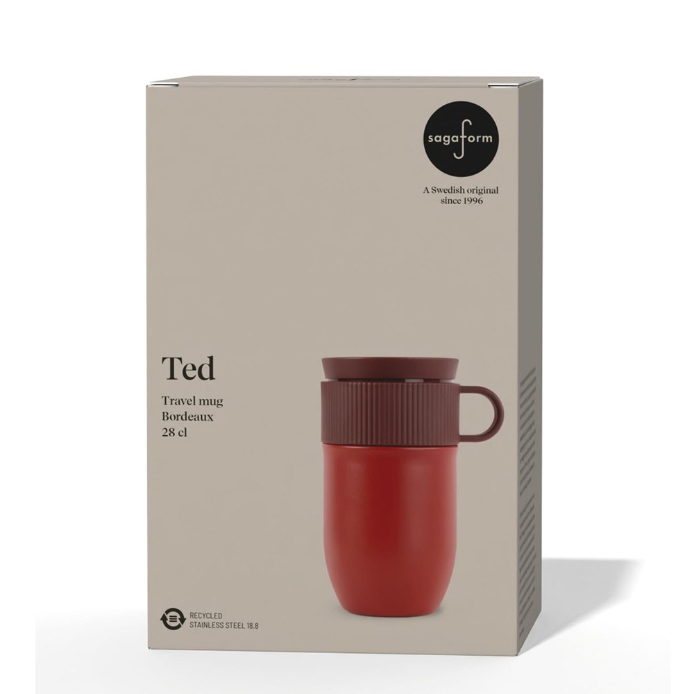 Sagaform Ted isolatie mok, 280ml lekvrij en vaatwasserbestendig
