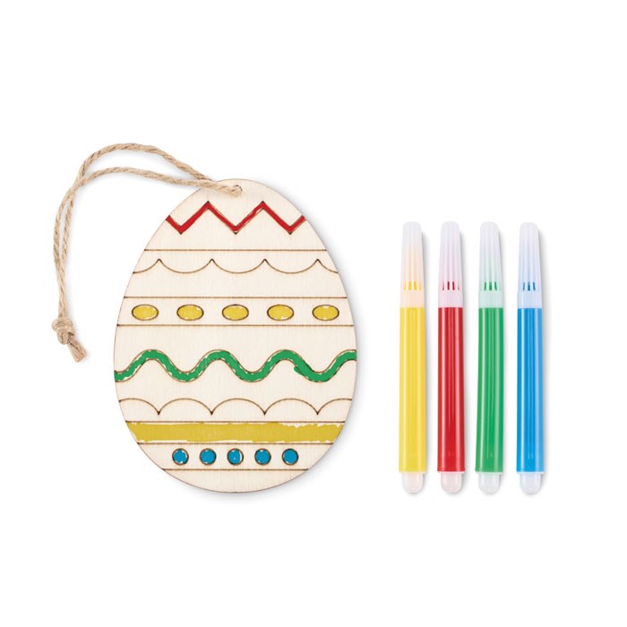 DREGG - Houten ei-schilder set